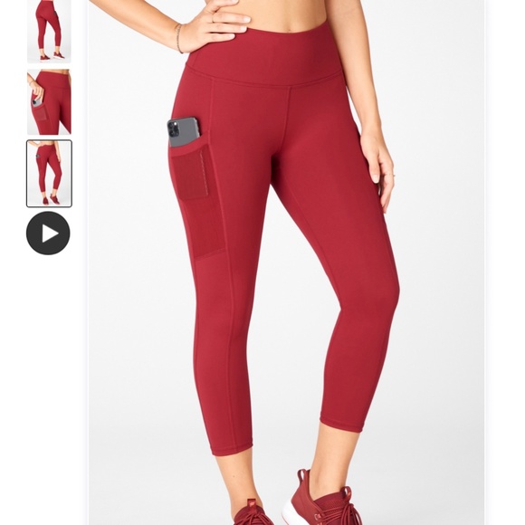 Fabletics Pants - Fabletics Power Hold High Waisted Pocket Capri XXL NWOT